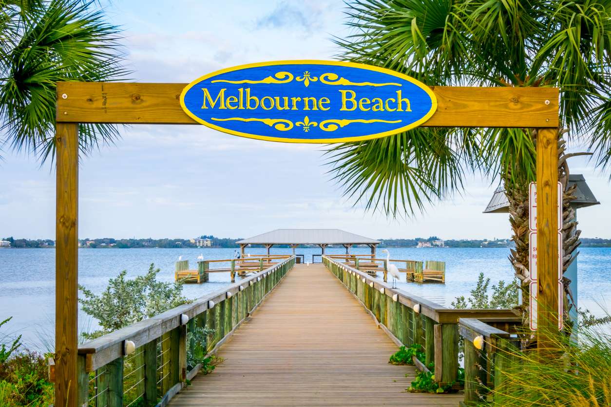 Melbourne Beach, Florida, USA Historic Melbourne Beach Pier located on the Indian River vehicle transport prices