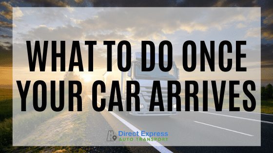 a large truck on a road near in late afternoon