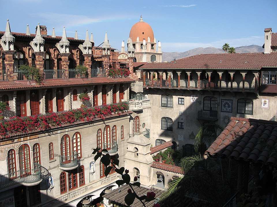 Photo of Riverside CA Mission Inn. The Spanish Wing Car Shipping Quotes